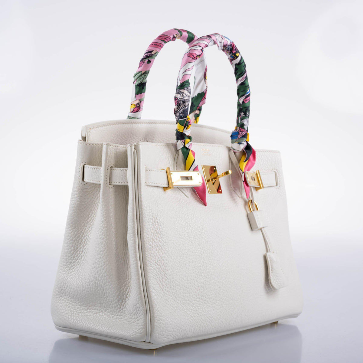 Hermes Birkin 30 White Clemence with Gold Hardware - 2016, X - image 7