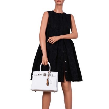 Hermès Birkin 30 White Clemence with Palladium Hardware - 2016, X - photo 2