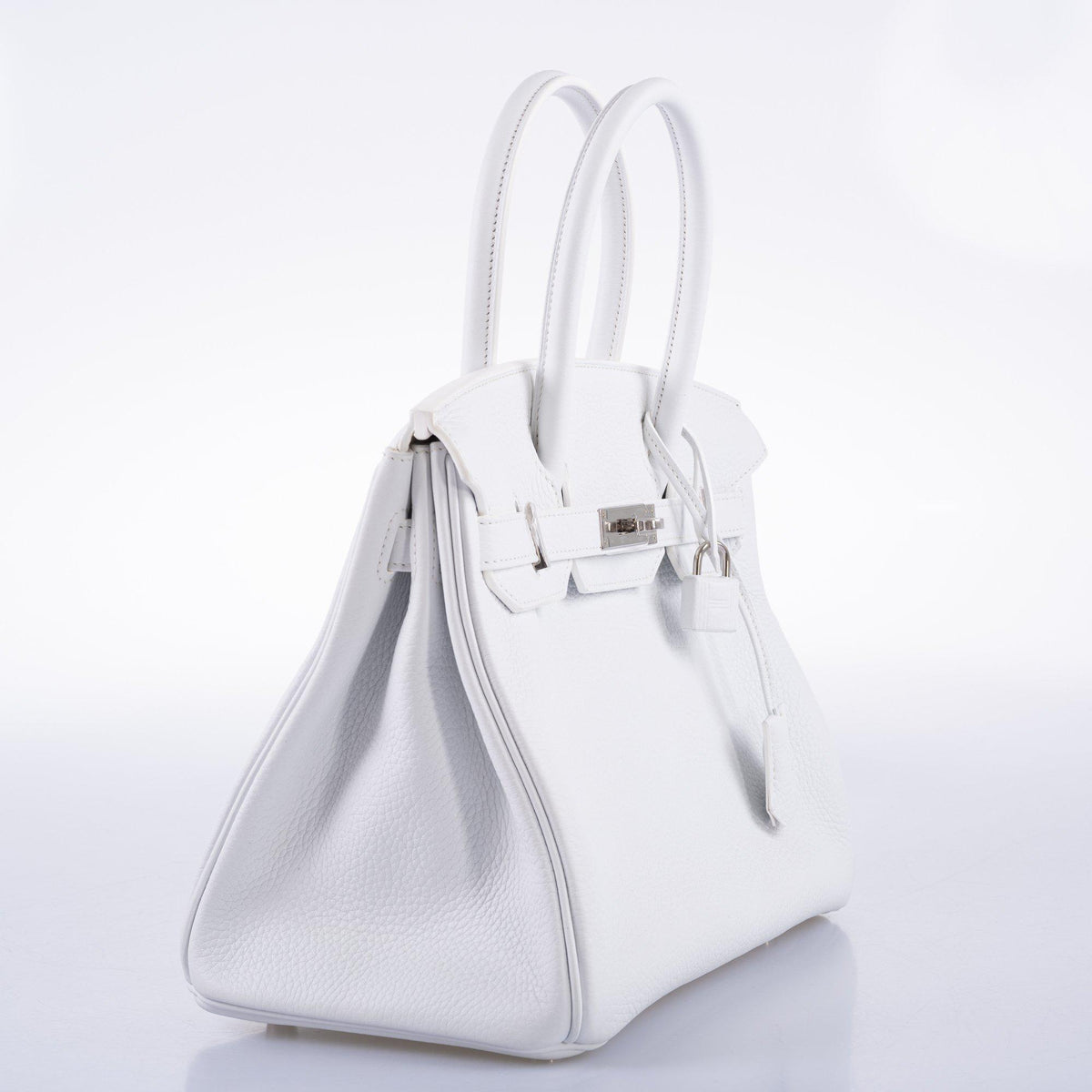 Hermès Birkin 30 White Clemence with Palladium Hardware - 2016, X - photo 3