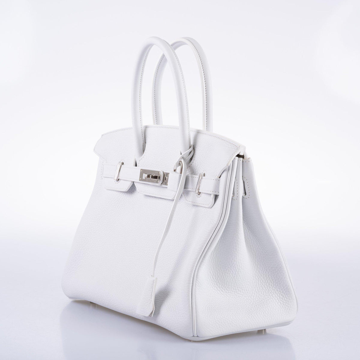 Hermès Birkin 30 White Clemence with Palladium Hardware - 2016, X - photo 4