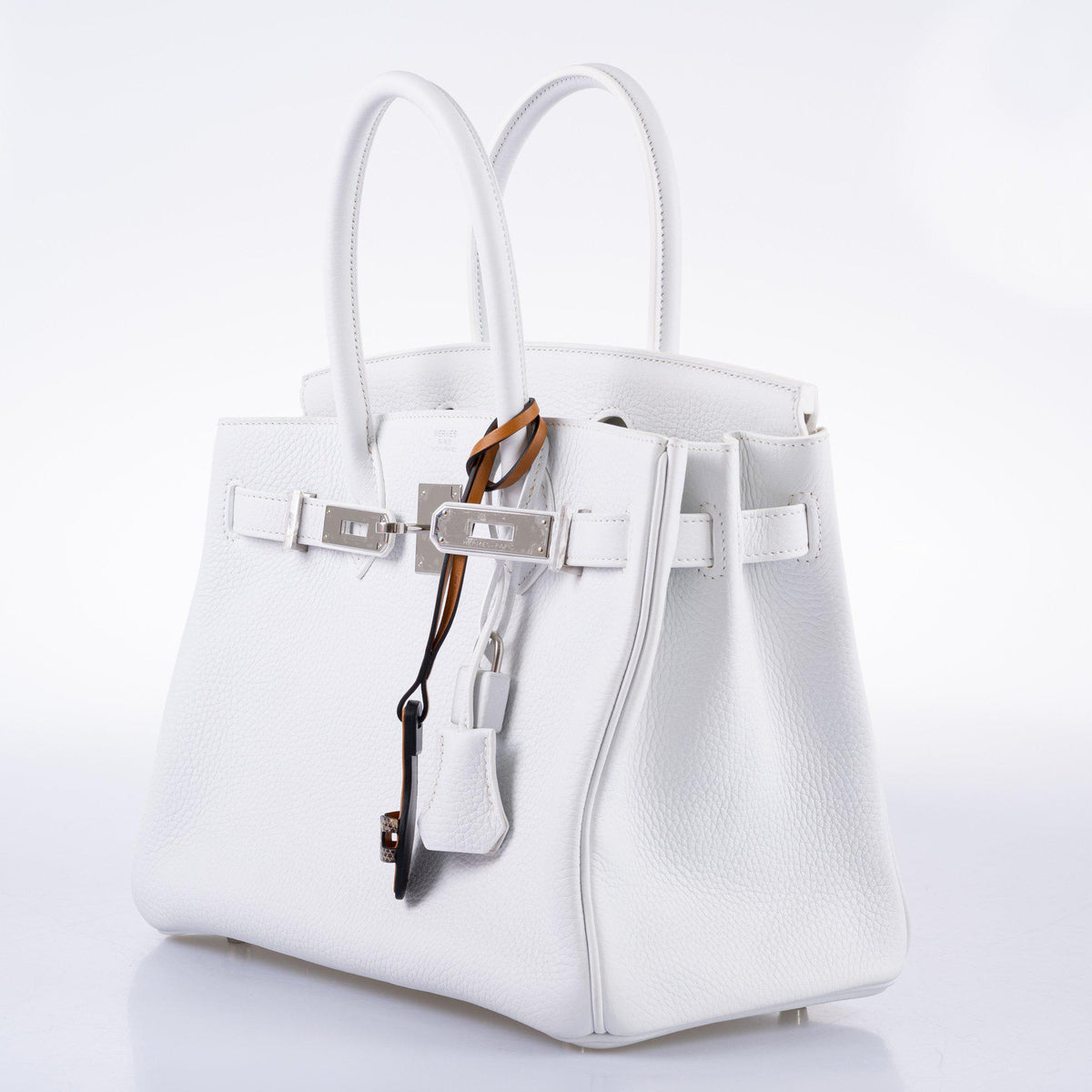 Hermès Birkin 30 White Clemence with Palladium Hardware - 2016, X - photo 6