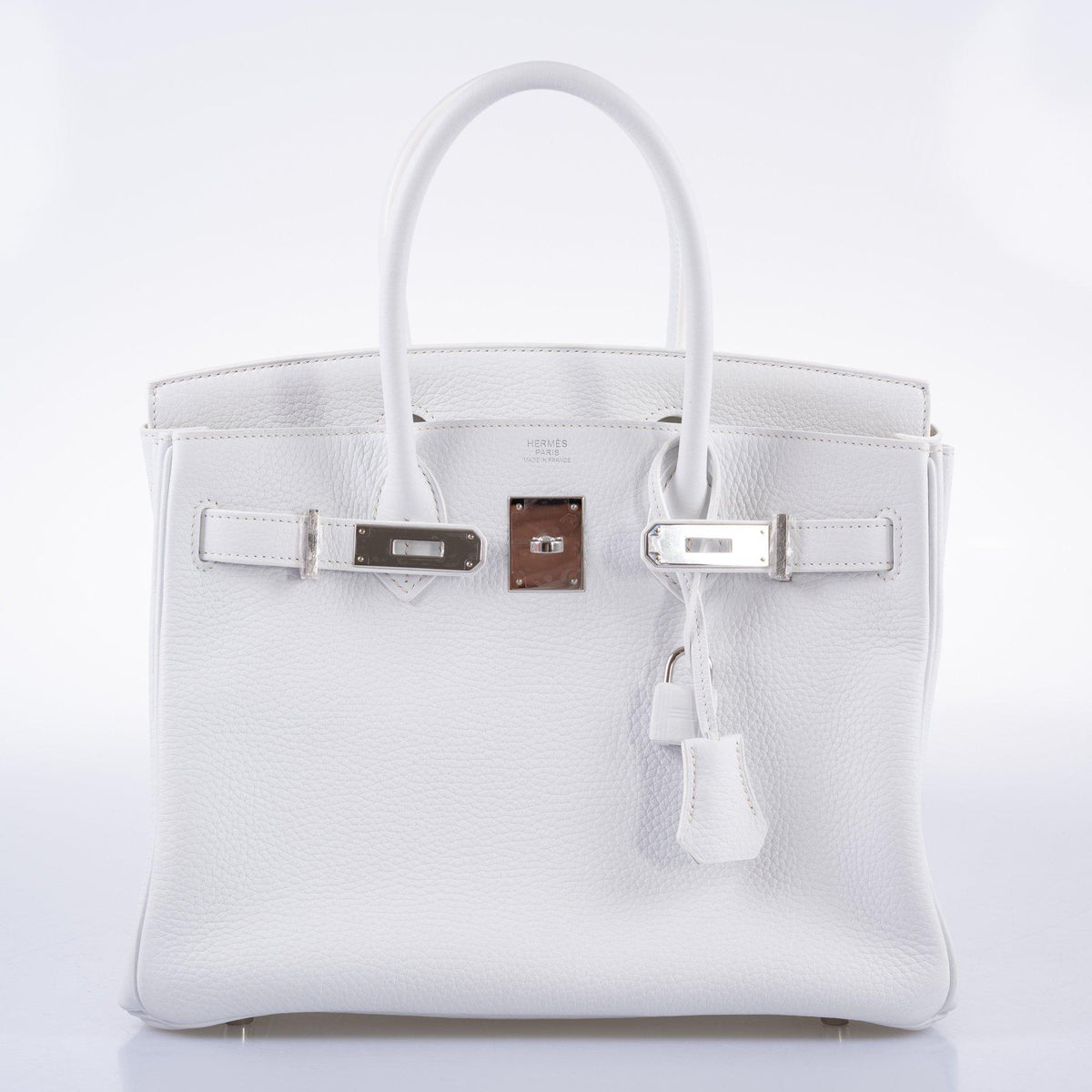 Hermès Birkin 30 White Clemence with Palladium Hardware - 2016, X - photo 9