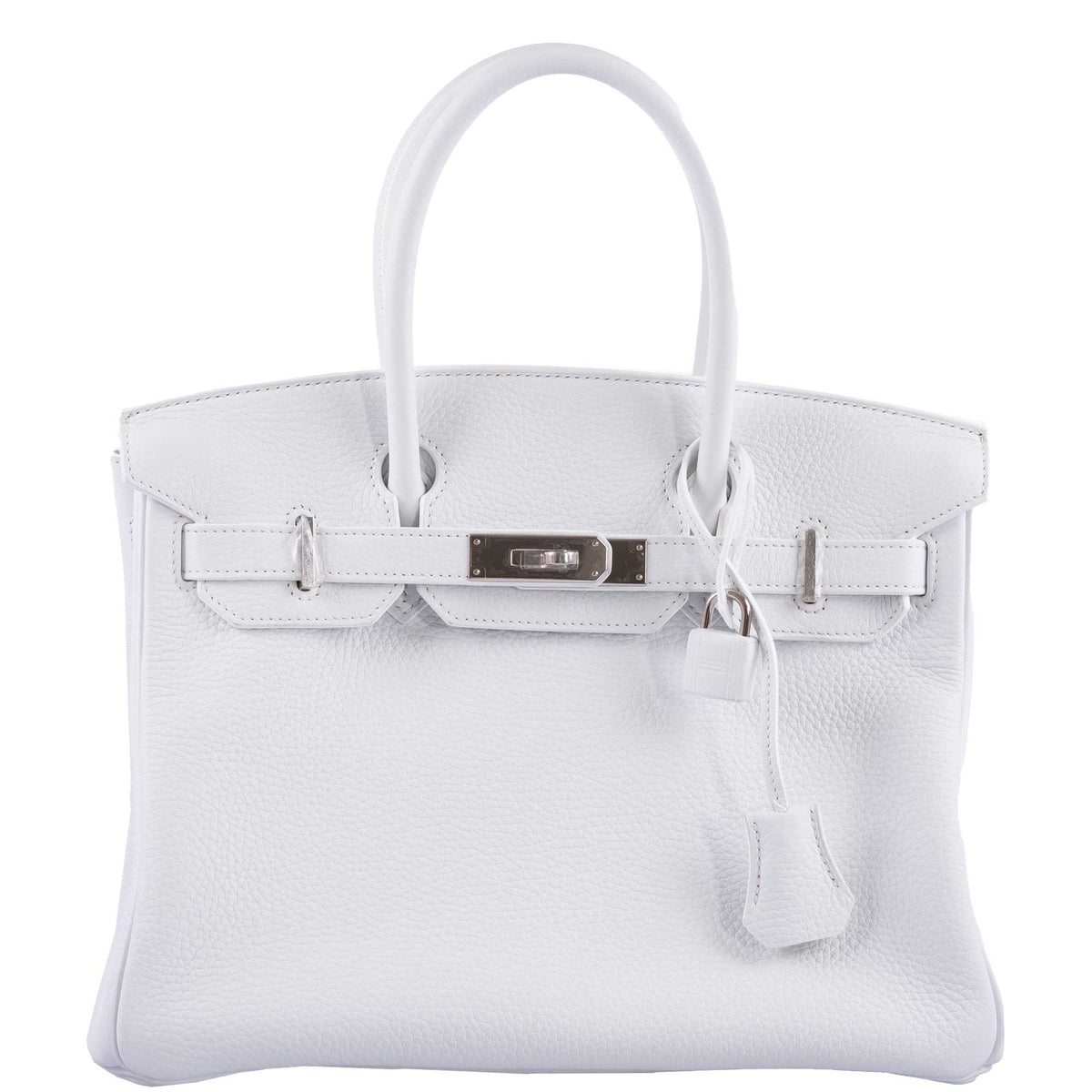 Hermès Birkin 30 White Clemence with Palladium Hardware - 2016, X - photo 1