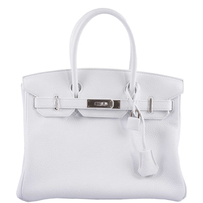 Hermès Birkin 30 White Clemence with Palladium Hardware - 2016, X - photo 1