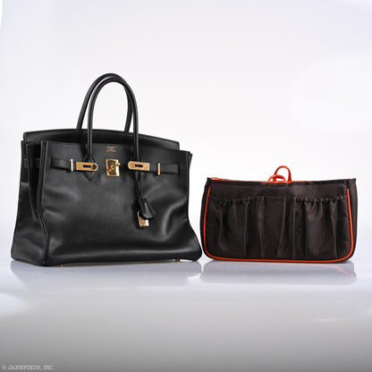 Hermès Birkin 35 Black Ardenne Gold Hardware - C Square - photo 12