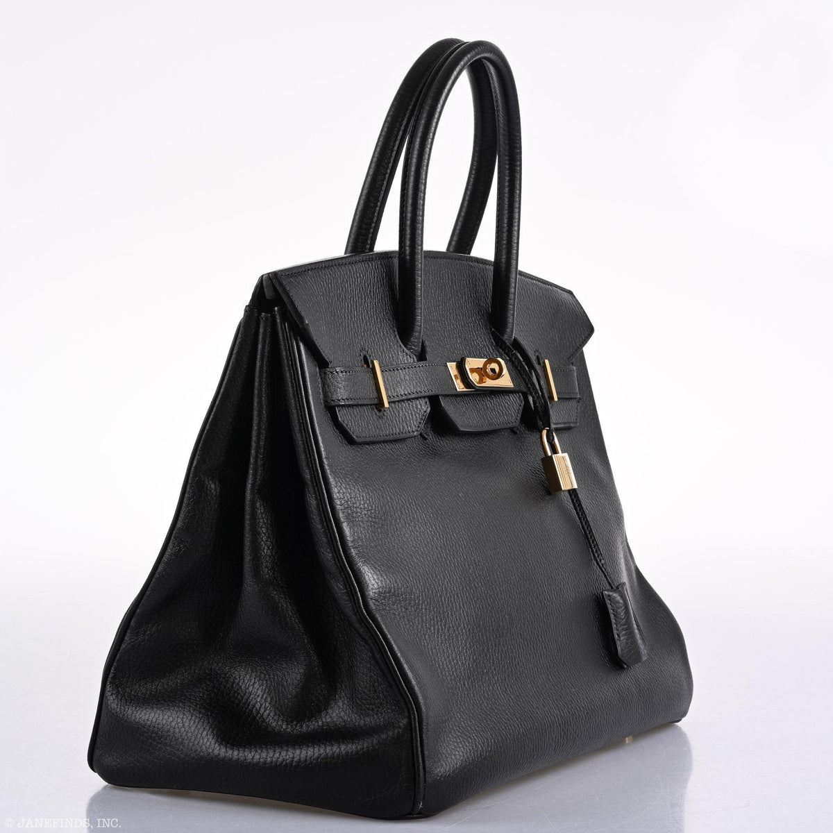 Hermès Birkin 35 Black Ardenne Gold Hardware - C Square - photo 2