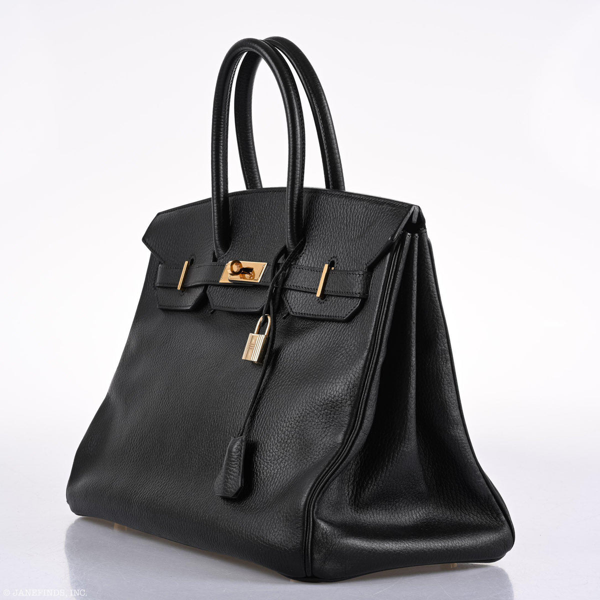 Hermès Birkin 35 Black Ardenne Gold Hardware - C Square - photo 3
