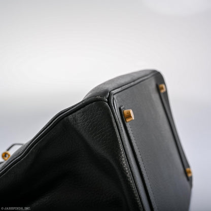 Hermès Birkin 35 Black Ardenne Gold Hardware - C Square - photo 6