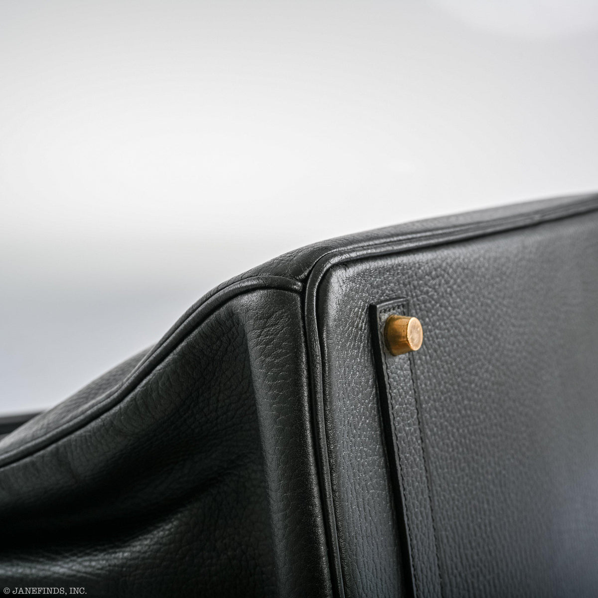 Hermès Birkin 35 Black Ardenne Gold Hardware - C Square - photo 8
