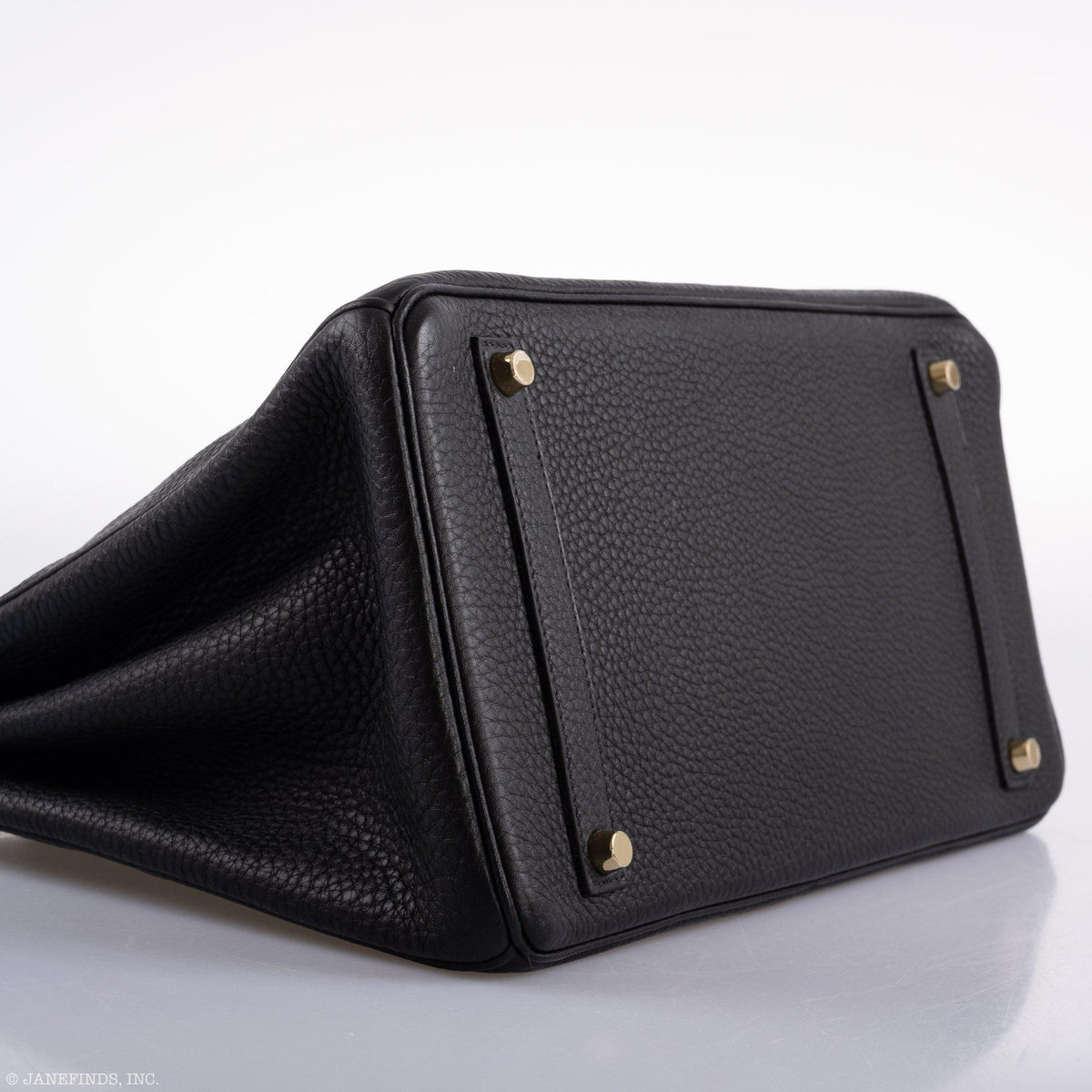 Hermès Birkin 35 Black Clemence Leather Gold Hardware - Square N - photo 10