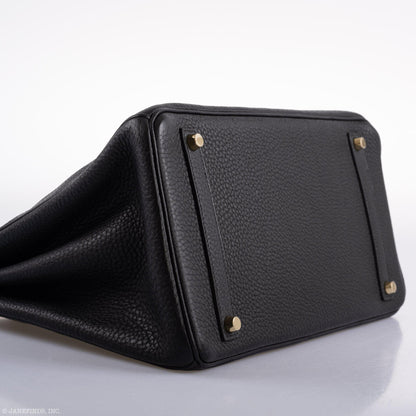 Hermès Birkin 35 Black Clemence Leather Gold Hardware - Square N - photo 10