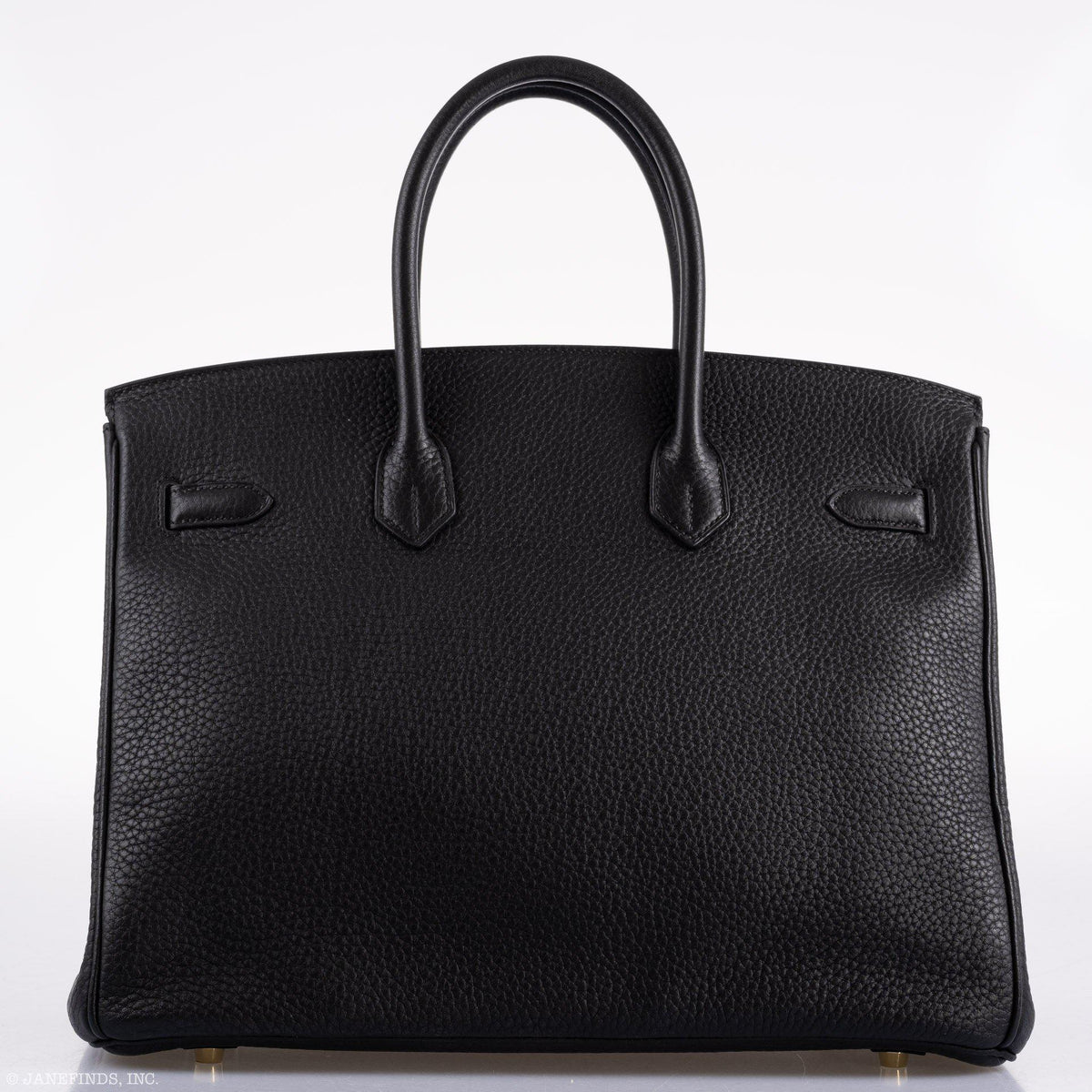 Hermès Birkin 35 Black Clemence Leather Gold Hardware - Square N - photo 11