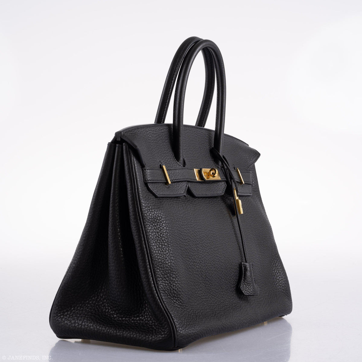 Hermès Birkin 35 Black Clemence Leather Gold Hardware - Square N - photo 3