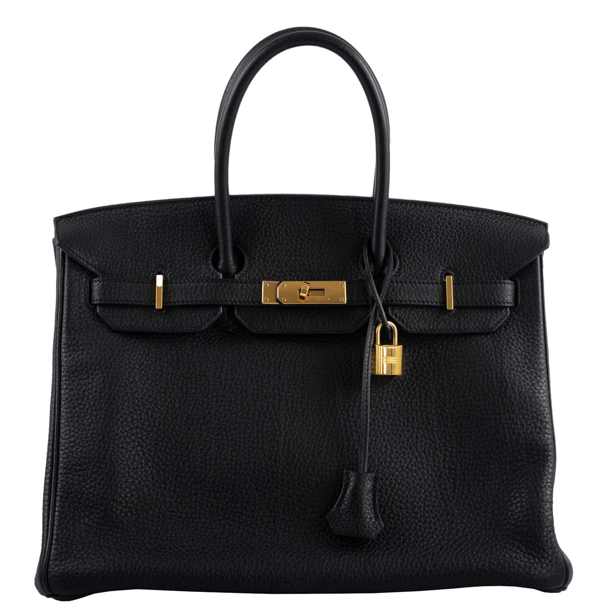 Hermès Birkin 35 Black Clemence Leather Gold Hardware - Square N - photo 1