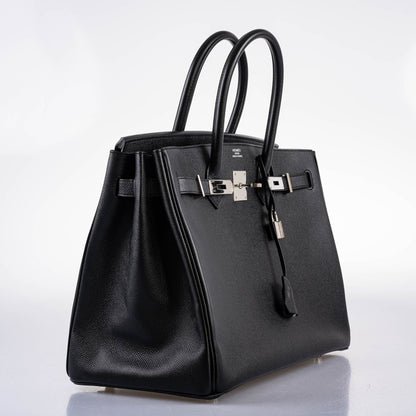 Hermès Birkin 35 Black Epsom leather Palladium Hardware - 2017, A - photo 6