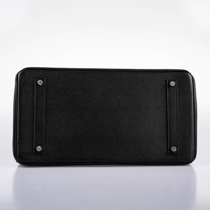 Hermès Birkin 35 Black Epsom leather Palladium Hardware - 2017, A - photo 8