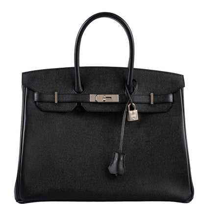 Hermès Birkin 35 Black Epsom leather Palladium Hardware - 2017, A - photo 1