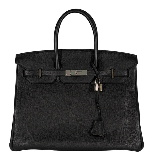 Hermes Birkin 35 Black Togo Palladium Hardware - 2017, A - image 1