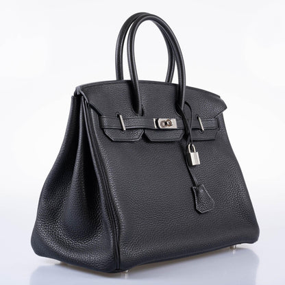 Hermès Birkin 35 Black Togo leather Palladium Hardware - 2010, N Square - photo 3