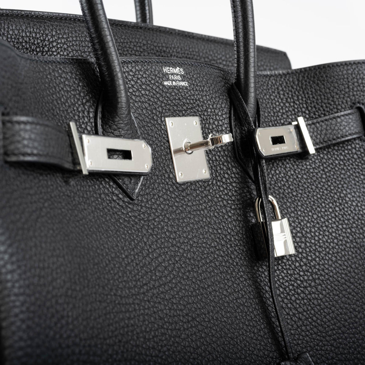 Hermès Birkin 35 Black Togo leather Palladium Hardware - 2010, N Square - photo 8
