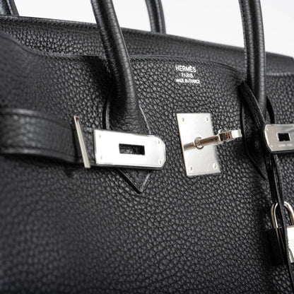 Hermès Birkin 35 Black Togo leather Palladium Hardware - 2010, N Square - photo 9