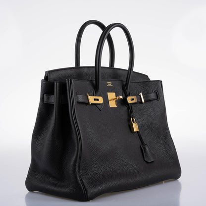 Hermès Birkin 35 Black Togo with Gold Hardware - 2017, A - photo 5