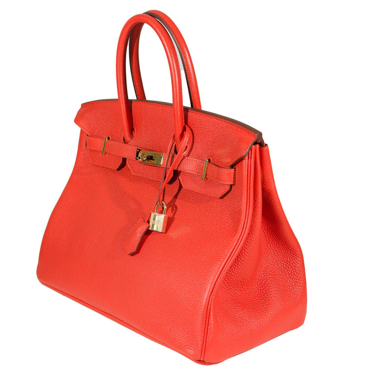Hermes Birkin 35 Capucine Togo leather Gold Hardware - 2011, O Square - image 2