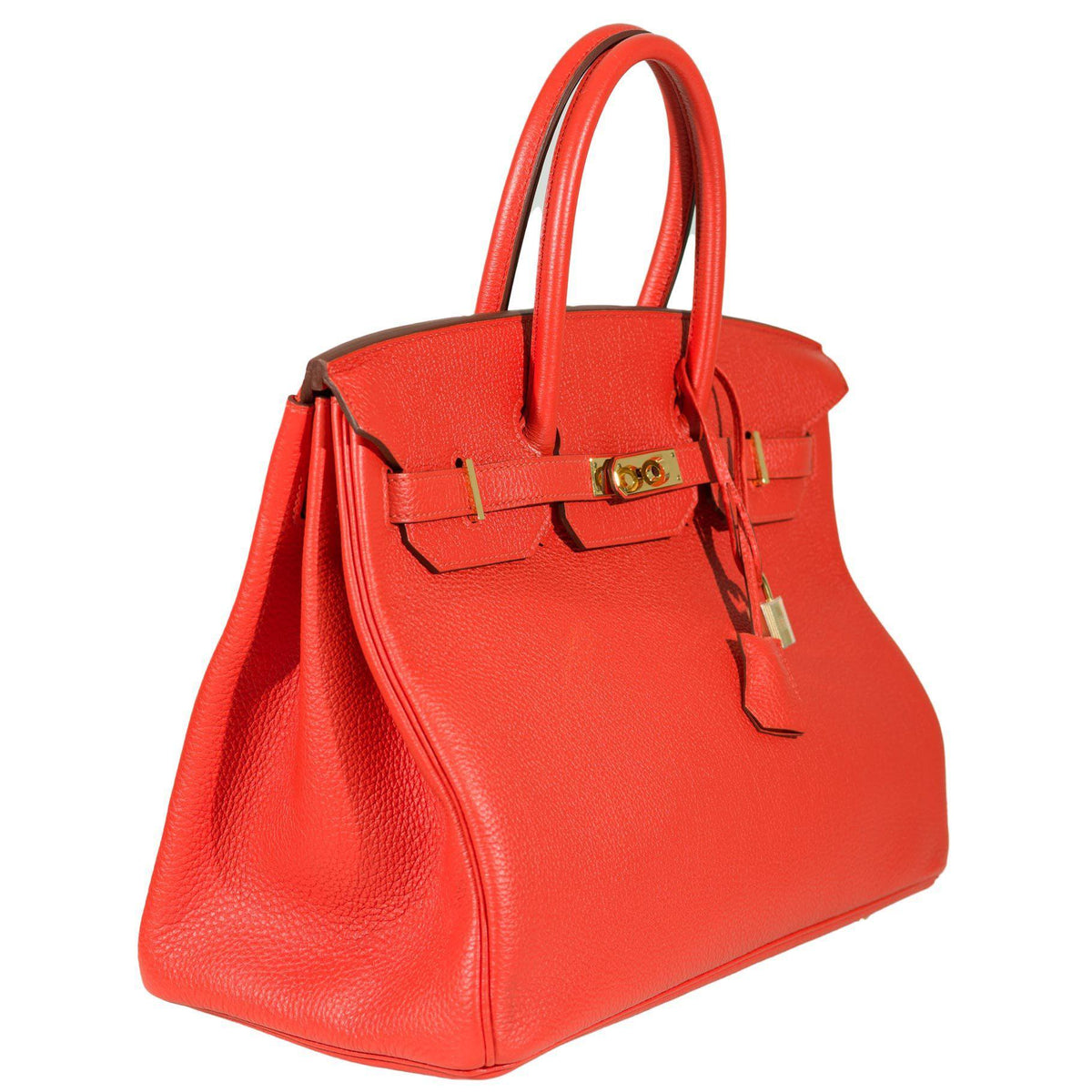 Hermes Birkin 35 Capucine Togo leather Gold Hardware - 2011, O Square - image 3