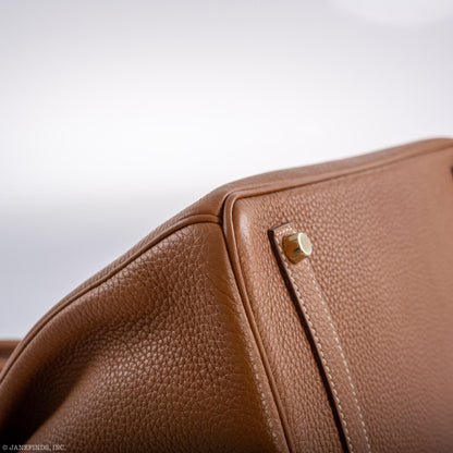 Hermès Birkin 35 Gold Togo Gold Hardware - Square O - photo 10