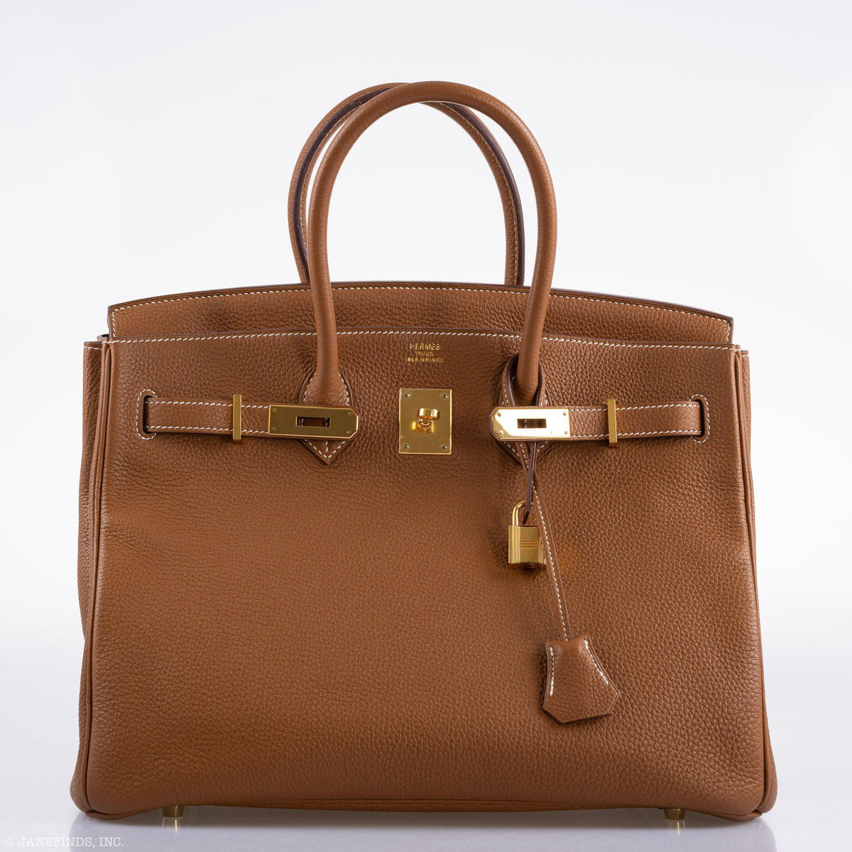 Hermès Birkin 35 Gold Togo Gold Hardware - Square O - photo 5
