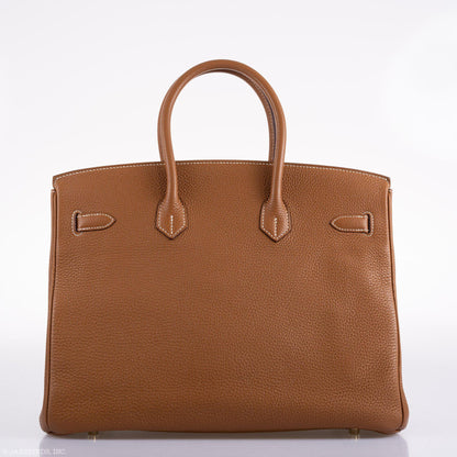 Hermès Birkin 35 Gold Togo Gold Hardware - Square O - photo 6