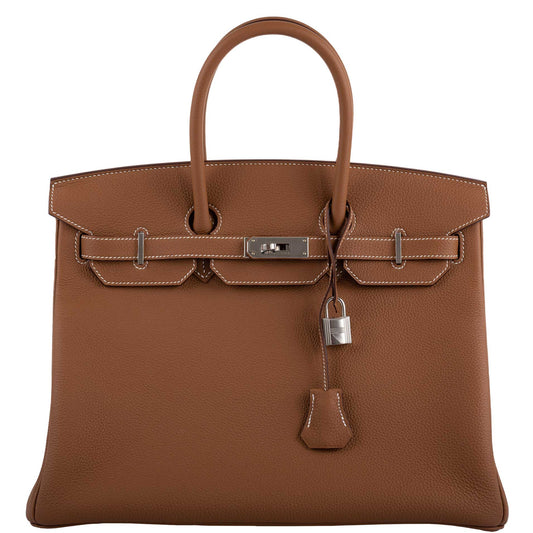 Hermes Birkin 35 Gold Togo with Palladium Hardware - 2020, Y - image 1