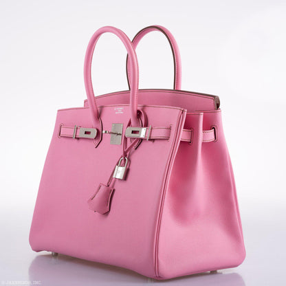 Hermes Birkin 35 HSS 5P Bubblegum Epsom with Palladium Hardware - 2012, P Square - image 6