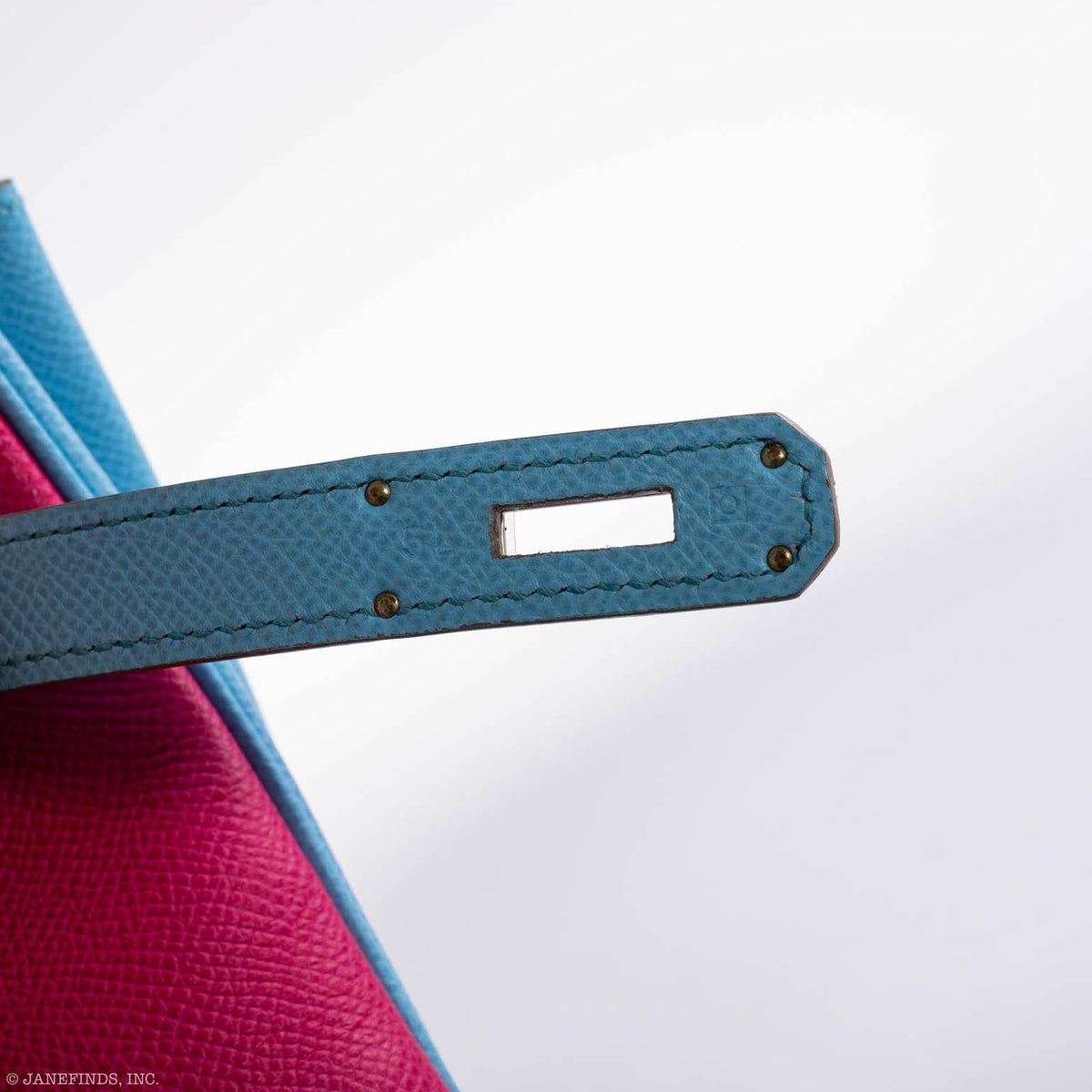 Hermès Birkin 35 HSS Rose Tyrien, Blue Celeste, Lime Epsom Palladium Hardware - 2011, O - photo 10