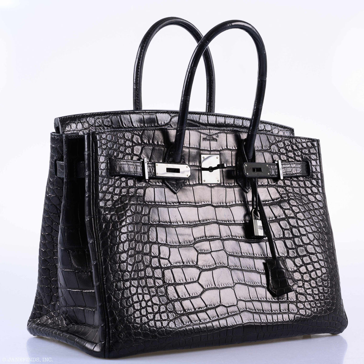 Hermès Birkin 35 SO Black Matte Alligator PVD Hardware - 2011, O Square - photo 10
