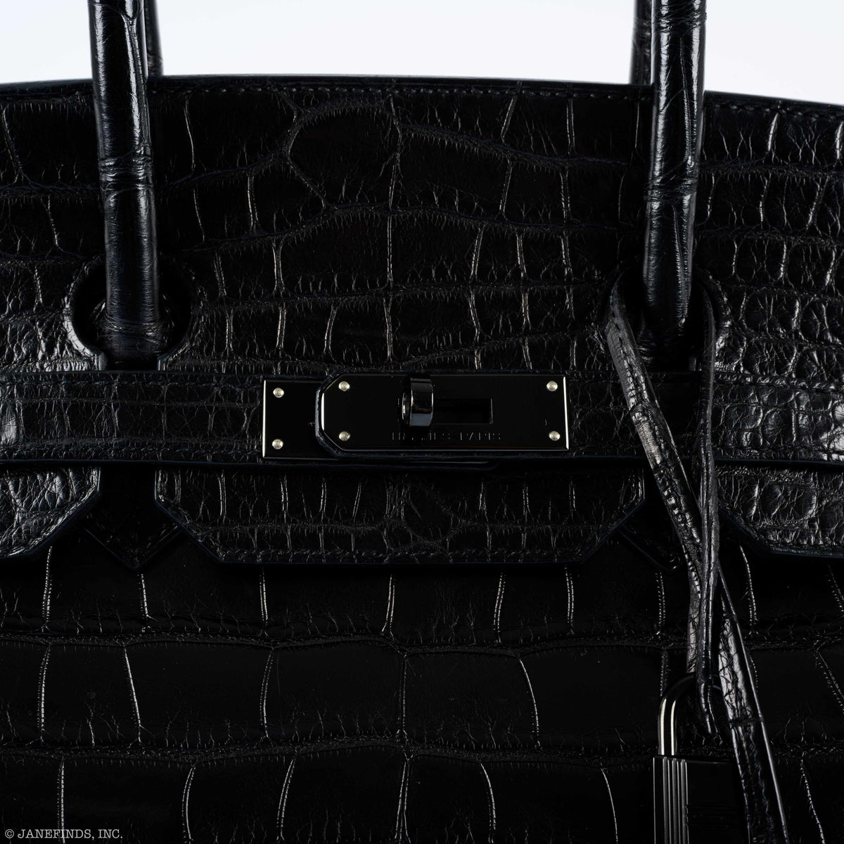 Hermès Birkin 35 SO Black Matte Alligator PVD Hardware - 2011, O Square - photo 3