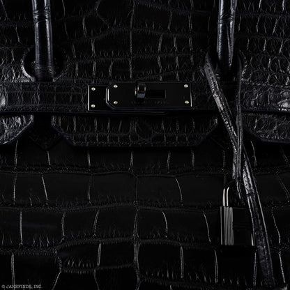 Hermès Birkin 35 SO Black Matte Alligator PVD Hardware - 2011, O Square - photo 4