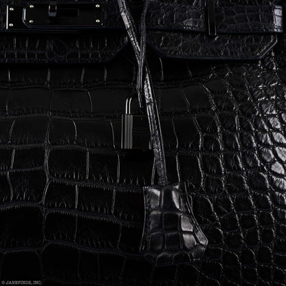 Hermès Birkin 35 SO Black Matte Alligator PVD Hardware - 2011, O Square - photo 5