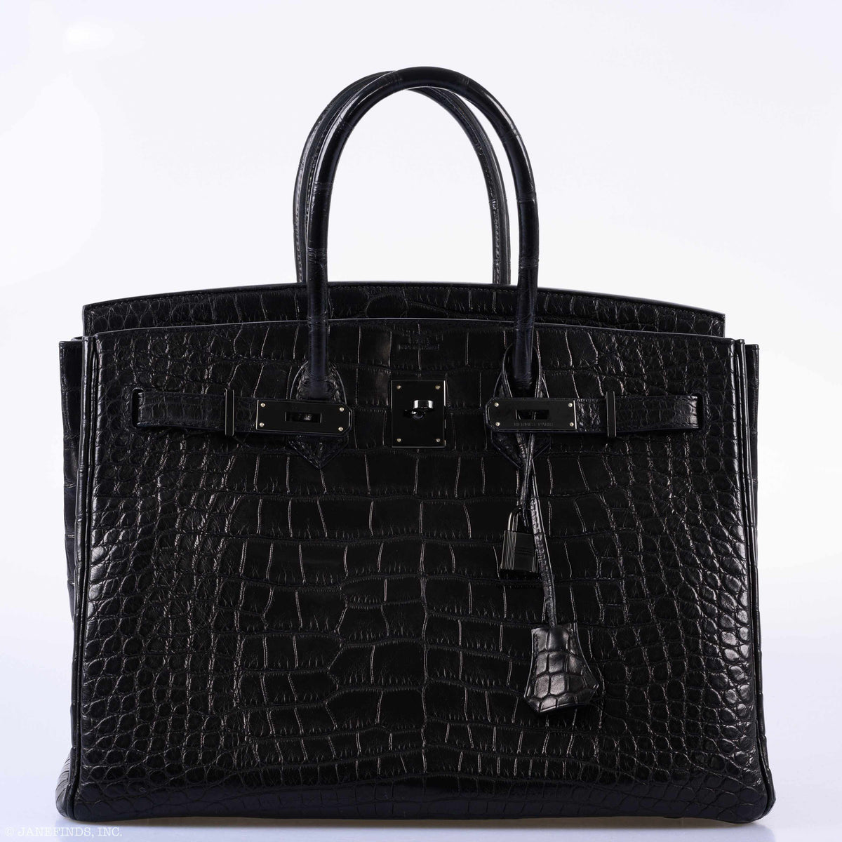 Hermès Birkin 35 SO Black Matte Alligator PVD Hardware - 2011, O Square - photo 6
