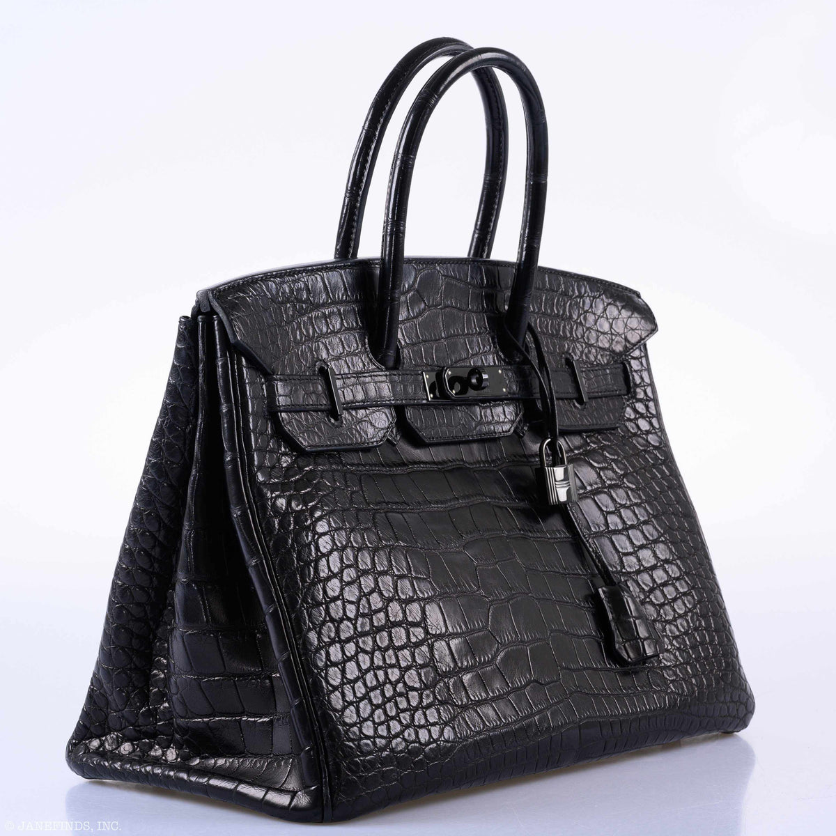 Hermès Birkin 35 SO Black Matte Alligator PVD Hardware - 2011, O Square - photo 7