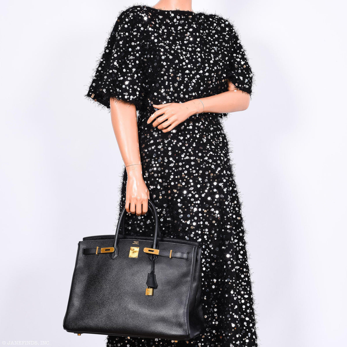 Hermès Birkin 40 Black Epsom Leather Gold Hardware - 2011, Square O - photo 2