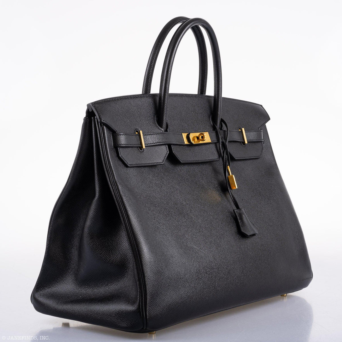 Hermès Birkin 40 Black Epsom Leather Gold Hardware - 2011, Square O - photo 3