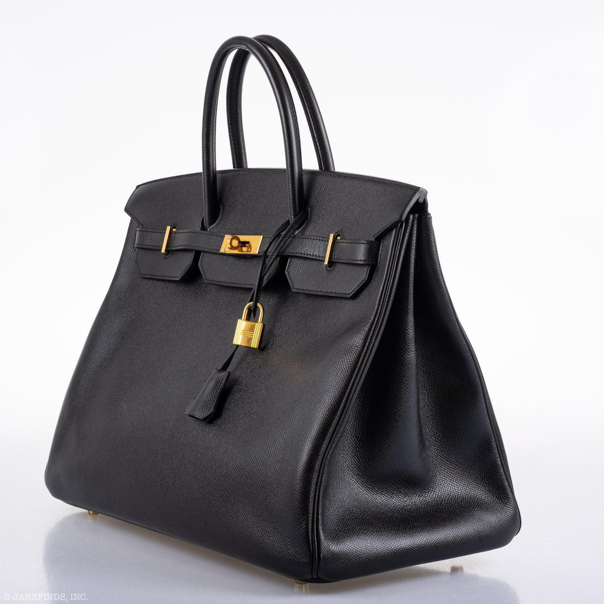 Hermès Birkin 40 Black Epsom Leather Gold Hardware - 2011, Square O - photo 4