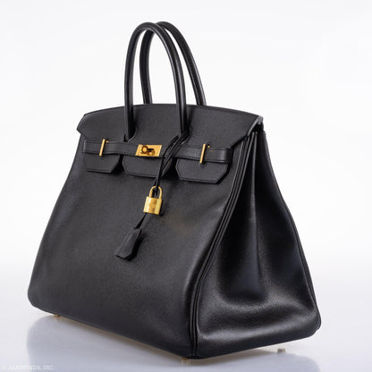 Hermès Birkin 40 Black Epsom Leather Gold Hardware - 2011, Square O - photo 4
