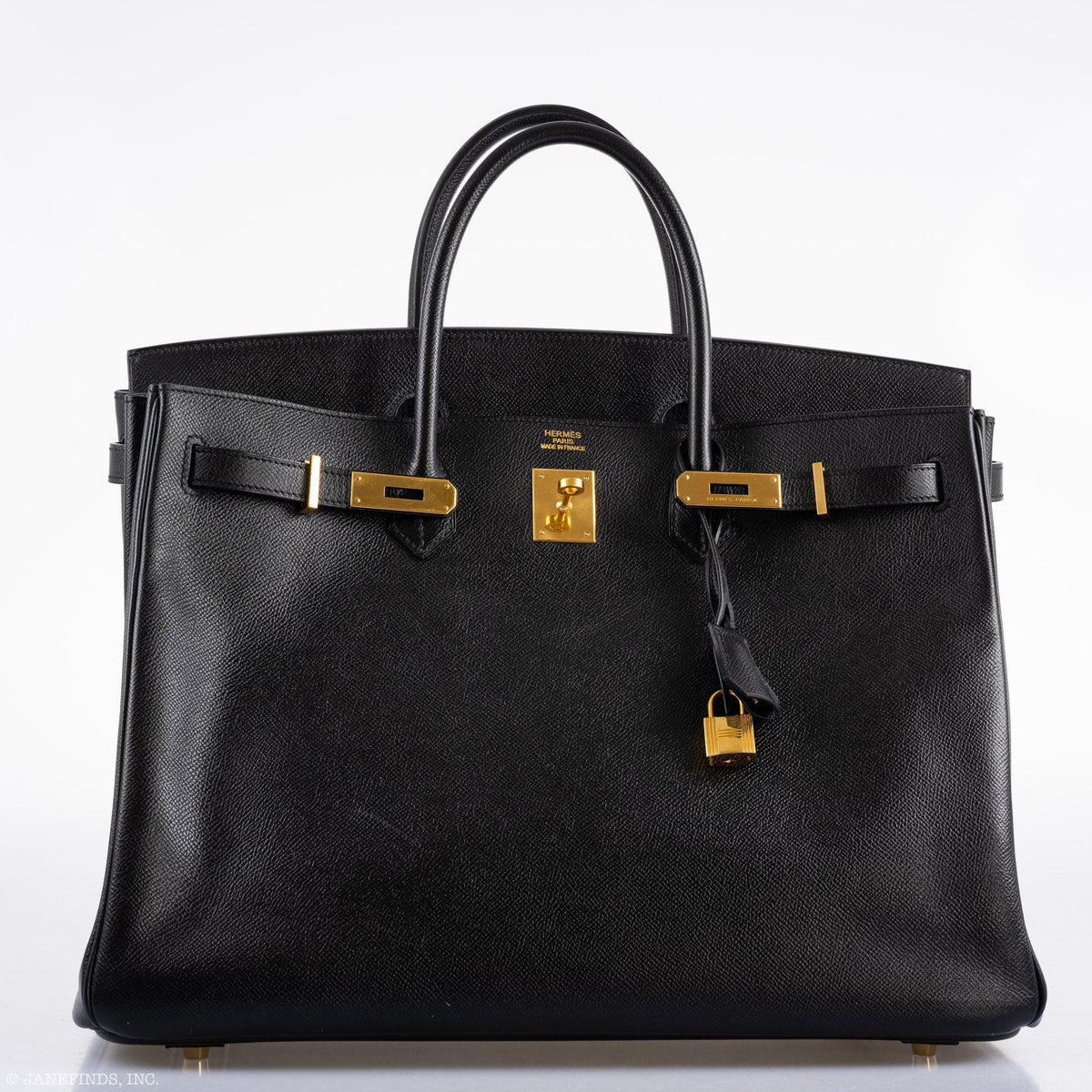 Hermès Birkin 40 Black Epsom Leather Gold Hardware - 2011, Square O - photo 5