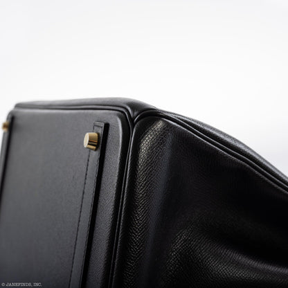 Hermès Birkin 40 Black Epsom Leather Gold Hardware - 2011, Square O - photo 8