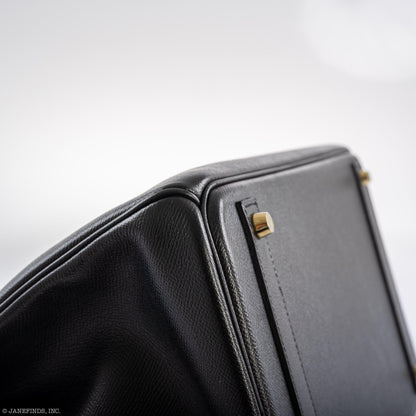 Hermès Birkin 40 Black Epsom Leather Gold Hardware - 2011, Square O - photo 9