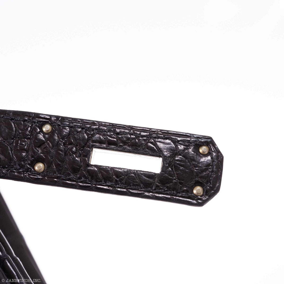 Hermès Birkin 40 Black Matte Porosus Crocodile Palladium Hardware - photo 22