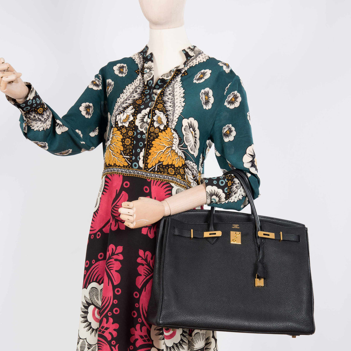 Hermes Birkin 40 Black Togo Gold Hardware - 2010, Square N - image 12