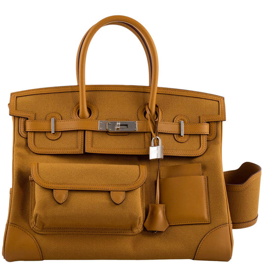 Hermès Birkin Cargo 35 Sesame Swift & Canvas Palladium Hardware - 2021, Z - photo 1